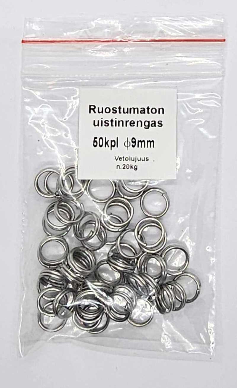 Ruostumaton lämpökäsitelty  uistirengas 9mm